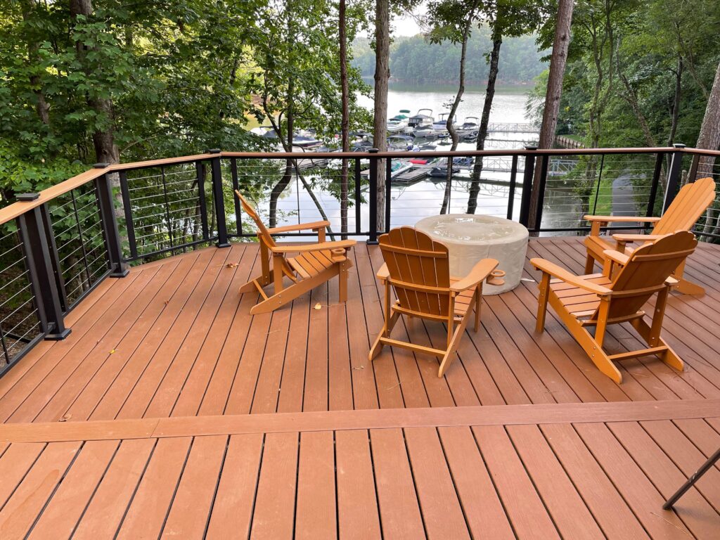 French Deck overlooking Lake